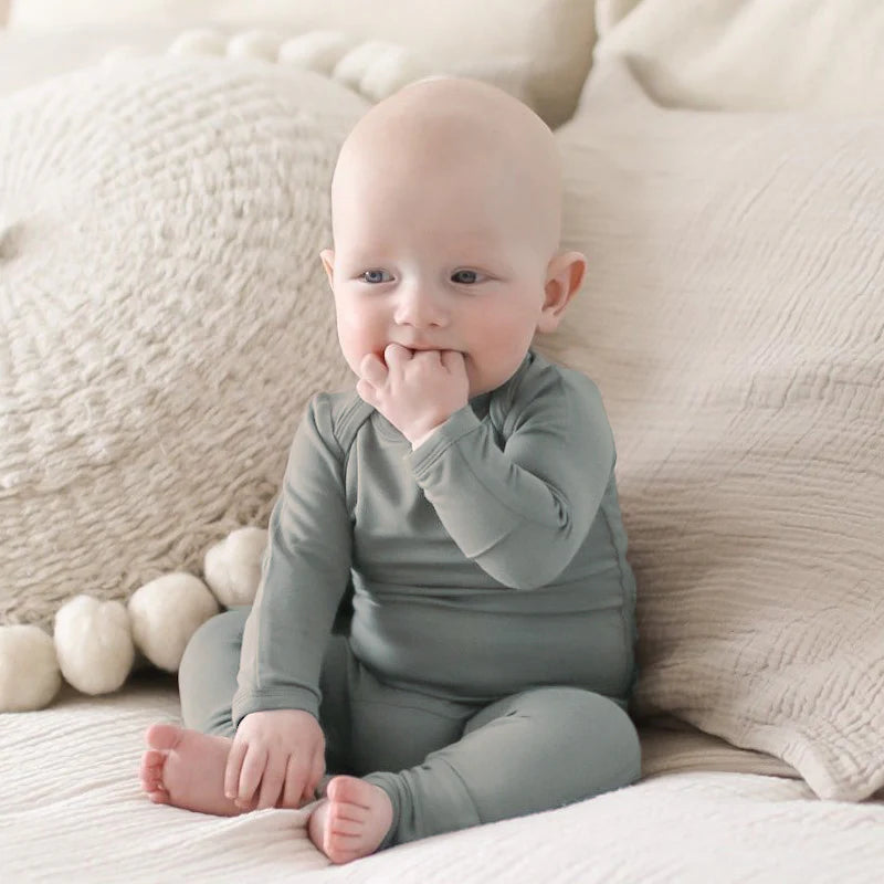 Dreamy Convertible Sleepsuit - Moss