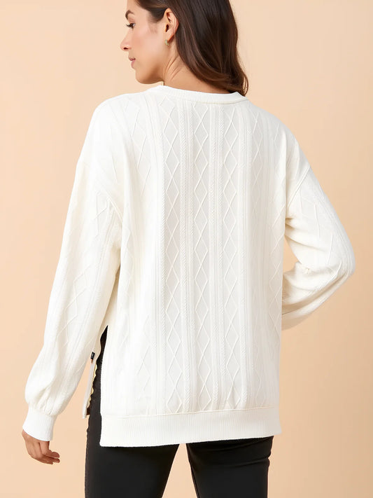 Everyday Comfort Patterned Sweater