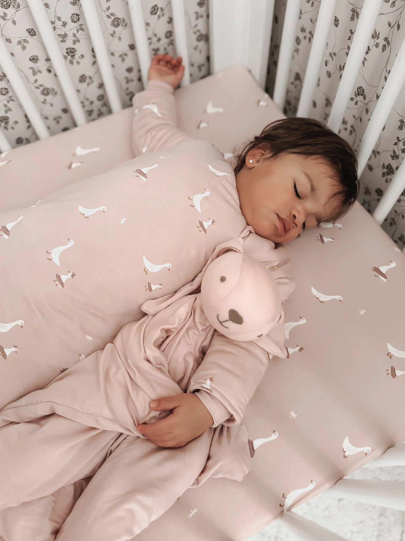 Long Sleeve Sleep Bag - Swans