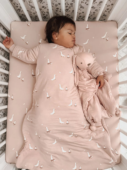 Long Sleeve Sleep Bag - Swans