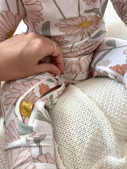 Dreamy Convertible Sleepsuit - Floral