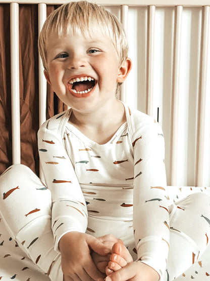 Dreamy Convertible Sleepsuit - Fish