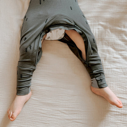 Dreamy Convertible Sleepsuit - Forest