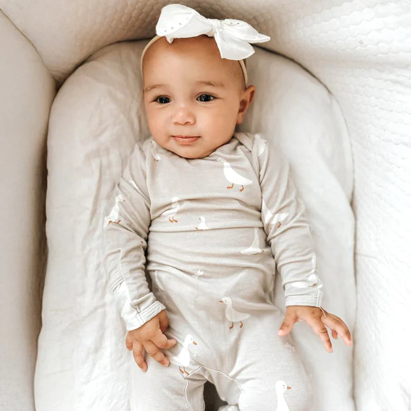 Dreamy Convertible Sleepsuit - Geese