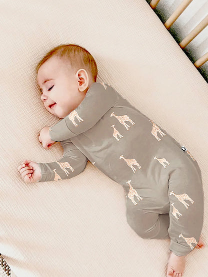 Dreamy Convertible Sleepsuit - Safari