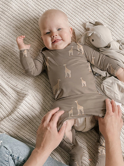 Dreamy Convertible Sleepsuit - Safari