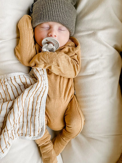 Dreamy Convertible Sleepsuit - Mustard