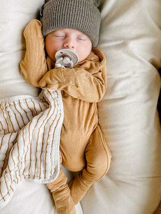Dreamy Convertible Sleepsuit - Mustard