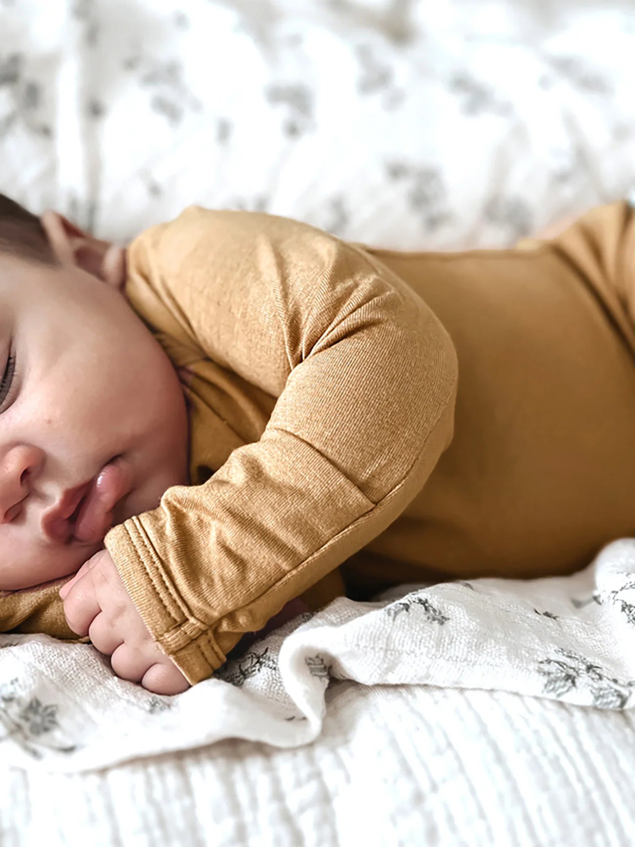 Dreamy Convertible Sleepsuit - Mustard
