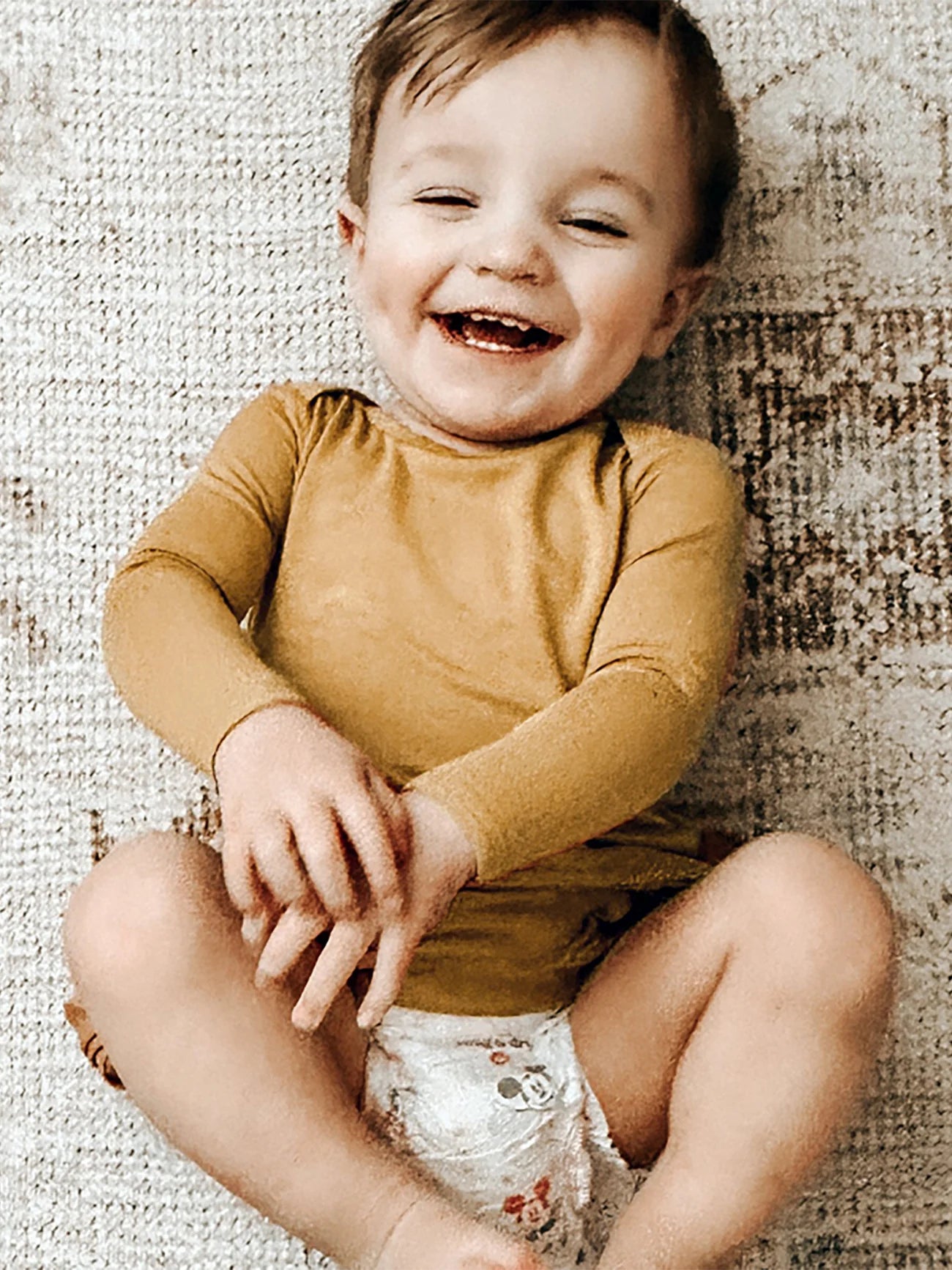 Dreamy Convertible Sleepsuit - Mustard