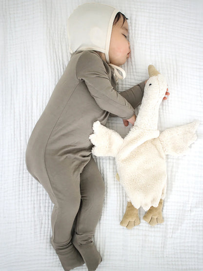 Dreamy Convertible Sleepsuit - Taupe
