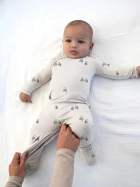 Dreamy Convertible Sleepsuit - Penguin