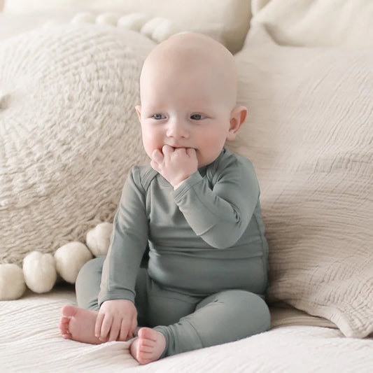 Dreamy Convertible Sleepsuit - Moss